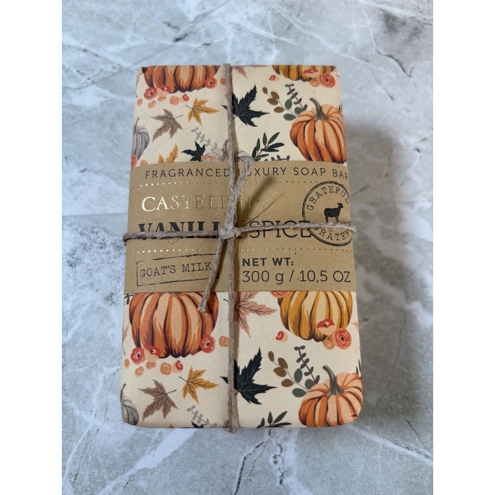 Castelbel Vanilla Spice Goat Milk Soap Bar 300g 10.5oz‎ Fragranced Luxury Bar